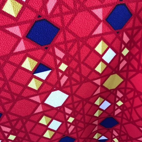 Lularoe | Primary colors geometric pattern dress - Picture 6 of 6